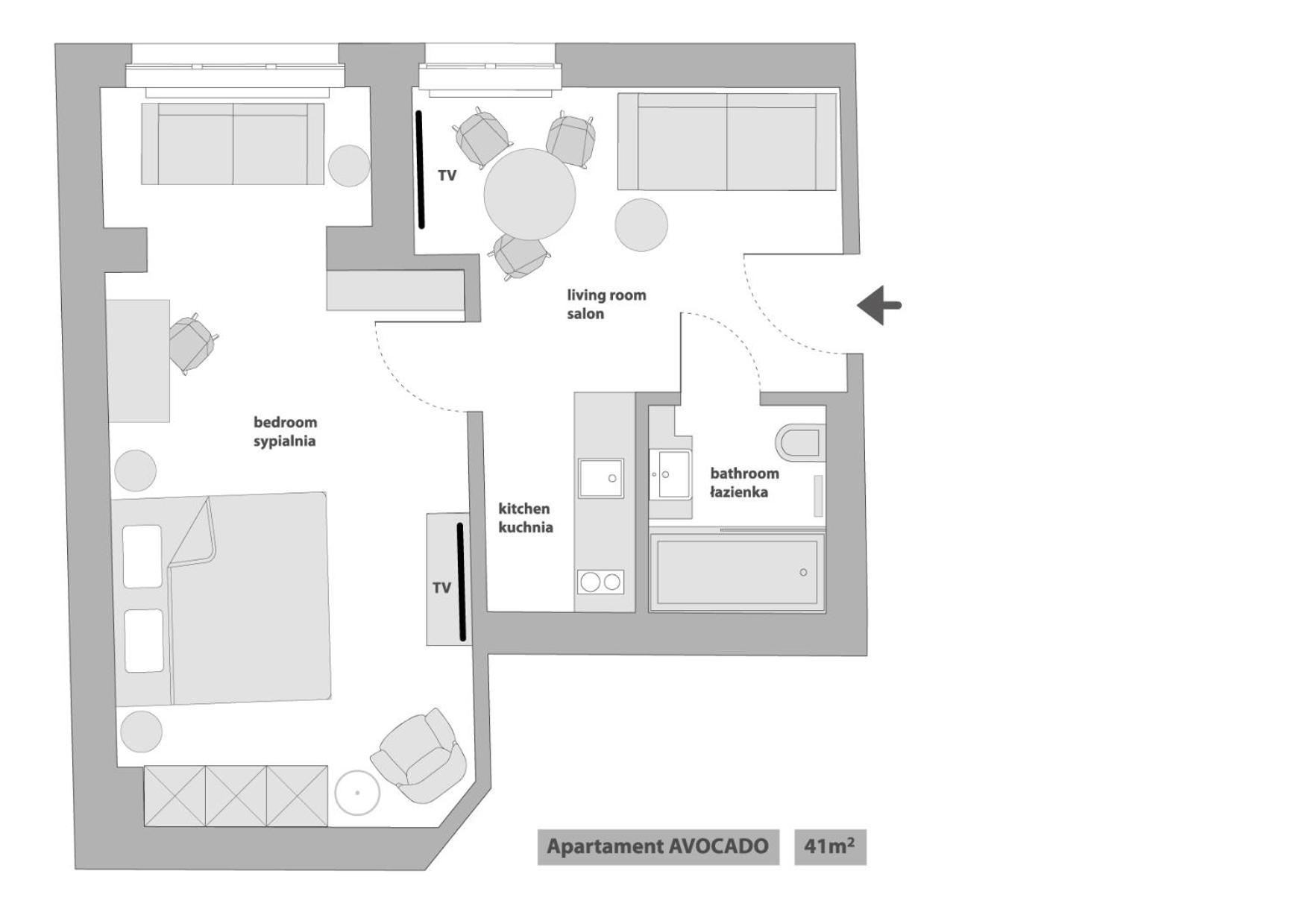 Sanhaus Apartments - Chopina 13 - Apartamenty W Centrum, 5 Minut Od Plazy I Deptaka ソポト 部屋 写真