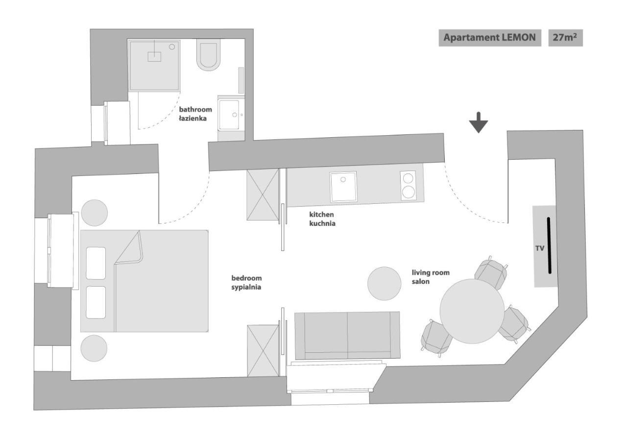 Sanhaus Apartments - Chopina 13 - Apartamenty W Centrum, 5 Minut Od Plazy I Deptaka ソポト 部屋 写真